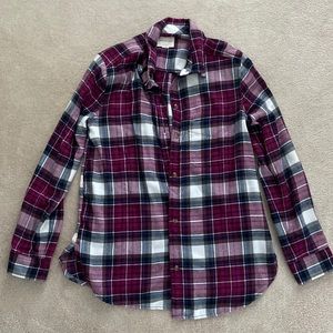 American Eagle Boyfriend Fit Flannel Shirt
